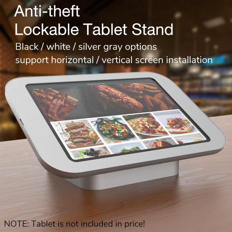 POS Tablet Lockable Counter Stand Desktop Display Kiosk
