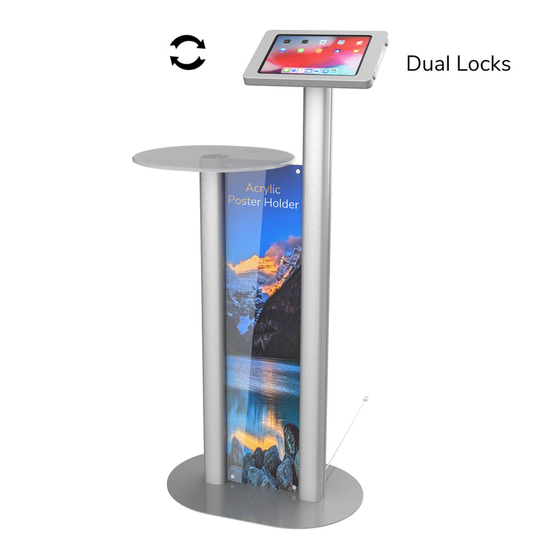 Adjustable Tablet Podium Stand for iPad Pro 11 12.9 with Poster Artwork