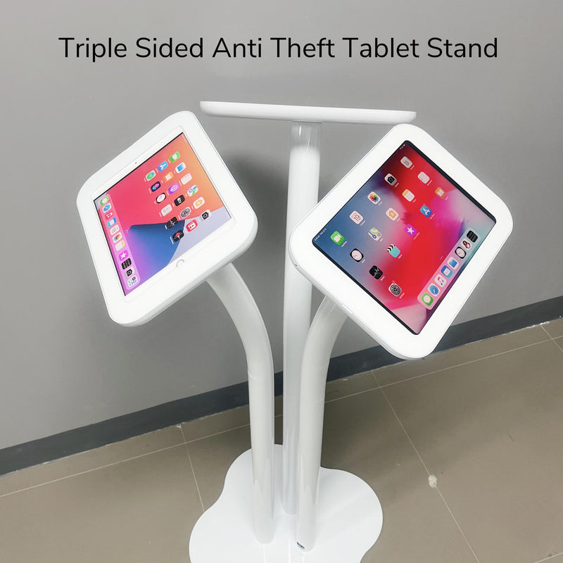 Dreiseitiger Bodenständer für iPad Anti-Diebstahl-Werbung