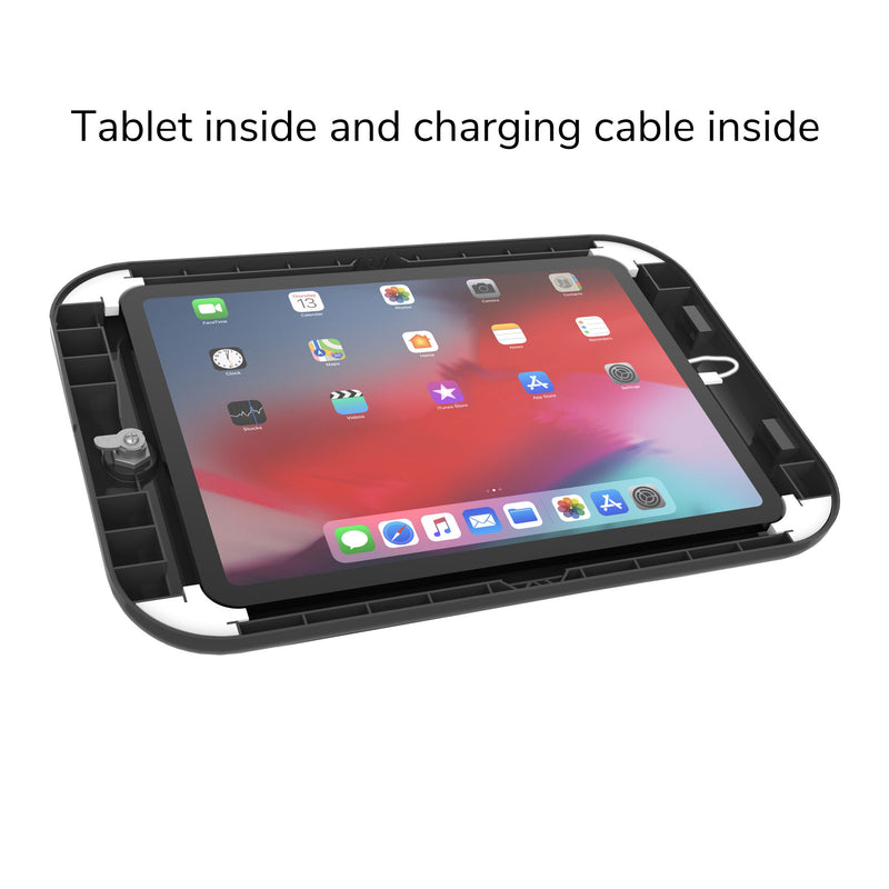 Triple Sided Floor Stand For iPad Anti Theft Commercial
