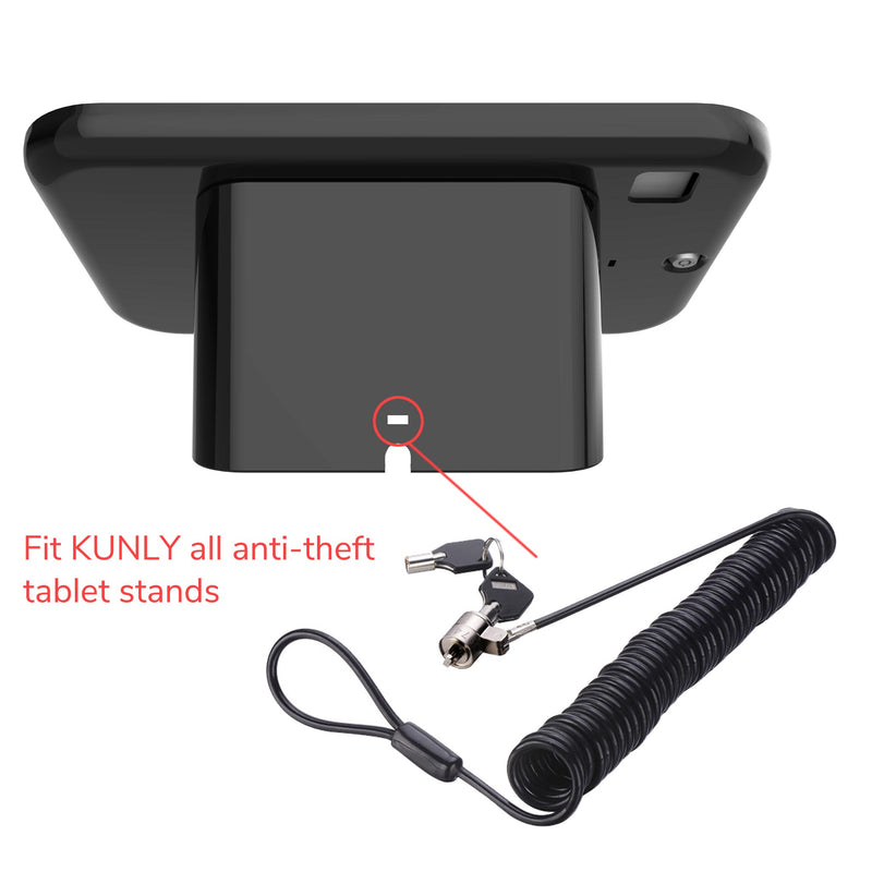 Universal Retractable Spring Cable Lock Computer Key laptop Tablet Stand lock